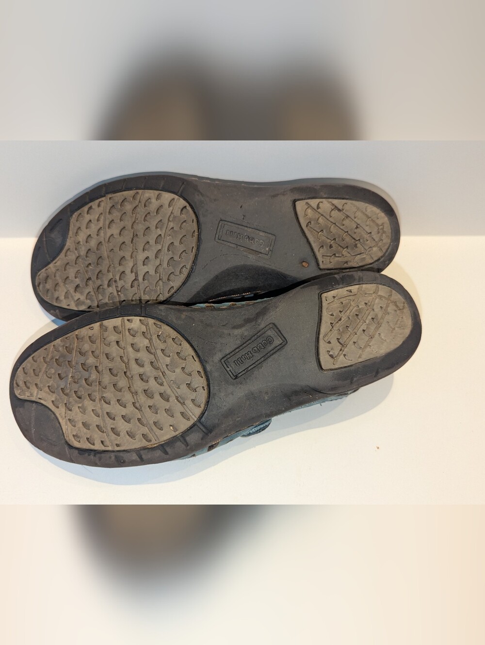 Cobb Hill by New Balance Blue Cutout Leather Slip-On Moccasins - Picture 5 of 7
